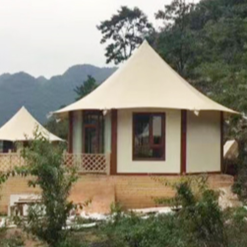 المنازل الجاهزة مجلس سيليكات الكالسيوم ستريت تمتد كبل غشاء فيلا خيمة لشخصين